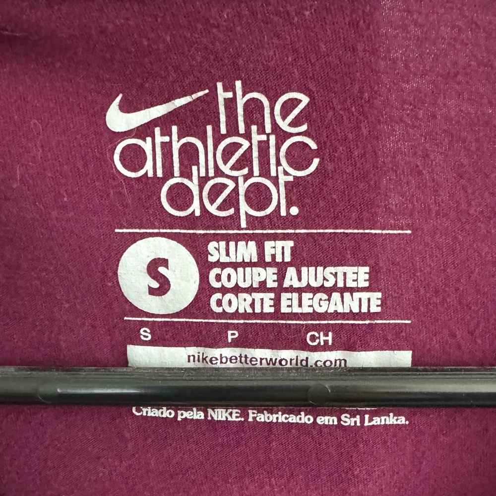 Nike Maroon Slim Fit Size S Tshirt - Picture 4 of 4